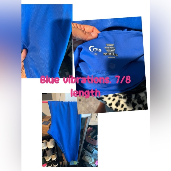 ZYIA Pants - Zyia Blue vibration leggings